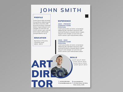 Creative resume template design