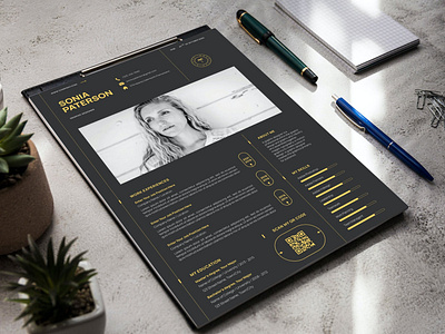 Black Resume Template