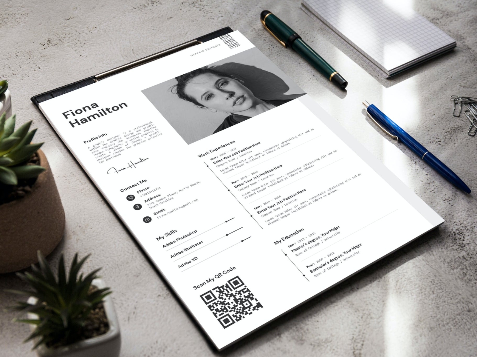 CV Resume Template by Resume CV on Dribbble