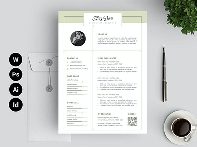 Resume / Word / Indesign clean clean cv cover letter cv design cv template design graphic design job cv job cv minimal cv modern modern cv professional resume resume cv resume design resume template simple cv simple job word cv