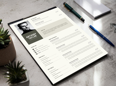 Resume Template - Word - InDesign clean cover cover letter cv cv design cv letter cv template design design cv illustration indesign job job cv professional professional cv resume resume design resume template word word design