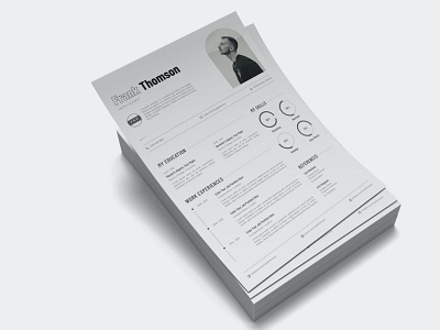 Modern CV Template clean cover letter cv cv design cv template design doc illustration job job cv modern modern cv professional professional cv professional job resume resume design resume template word work