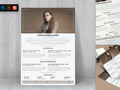 Resume CV Template clean cover letter cv cv design cv template design doc illustration indesign cv job modern modern cv professional professional cv professional word resume resume design resume template simple cv word