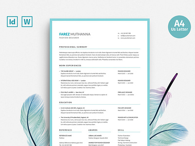 Fashion designer Resume