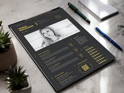 Black Resume Template business business cv clean clean cv cover letter cv cv design cv template design graphic graphic design illustration job cv letter letter cv professional professional cv resume resume design resume template