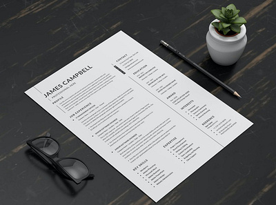 Minimal Resume US Letter Size clean clean cv cover letter cv design cv template design illustration job job cv minimal cv minimal resume minimalist modern modern cv professional cv resume resume cv resume design resume minimal resume template