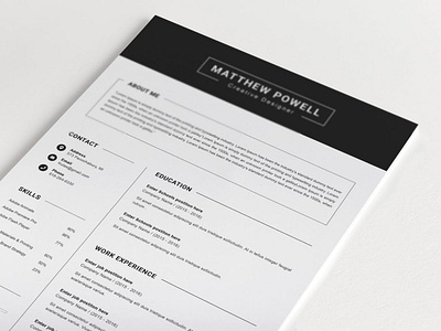 Professional CV Resume Template