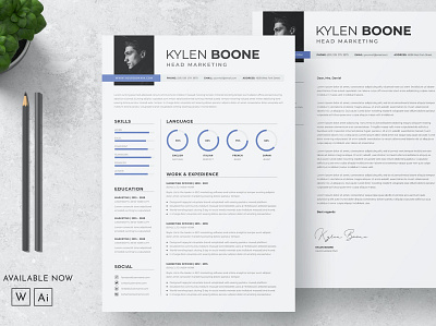 CV Resume clean cover letter curriculum cv cv design cv template design doc graphic design indesign job job cv minimal minimalist professional professional cv resume resume design resume template word