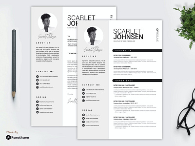 Clean Resume vol. 41 YR assignment clean cover cover letter cv cv design cv template design doc feminine hire job job cv professional professional cv resume resume design resume template word work