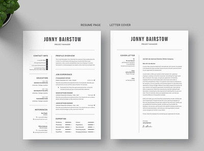 Resume clean cover letter cv design cv template design doc docx graphic design illustration indesign infographic job manager microsoft professional resume resume design resume template template word