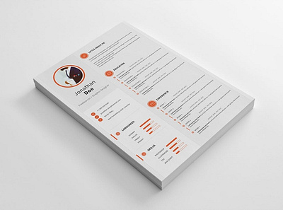 CV/Resume - Modern and clean a4 clean clean cv cover letter cv design cv template cvresume design graphic design illustration job cv modern professional professional job resume resume cv resume design resume template teal white