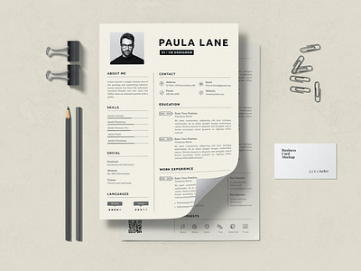 Basic CV Resume & Letter Cover Template