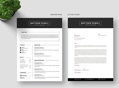 Professional CV Resume Template clean clean cv cover letter cv cv design cv resume cv template design doc illustration job job cv job cv clean modern professional professional cv resume resume design resume template word