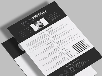 Resume clean cover cover letter curriculum vitae cv design cv template design doc document graphic design illustration job job cv minimalist portfolio professional cv resume resume design resume template work