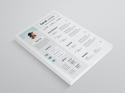 Minimal Resume/CV clean cover letter curriculum vitae cv design cv template design doc document graphic design illustration job job cv minimalist portfolio professional cv resume resume cv resume design resume template work