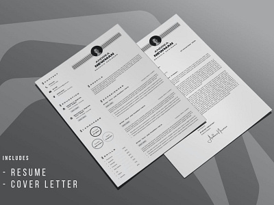 CV Template ai clean cover letter curriculum vitae cv design cv template design doc document graphic design illustration job job cv portfolio professional professional cv resume resume design resume template work