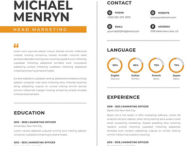 Professional Resume Template Word clean cover cover letter curriculum vitae cv design cv template design doc document graphic design illustration job job cv minimalist portfolio professional cv resume resume design resume template work