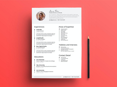 Professional Resume/CV Clean & Minimal Design clean cover cover letter curriculum vitae cv design cv template design doc document graphic design illustration job job cv minimalist portfolio professional cv resume resume design resume template work