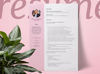 Double Page Resume/CV & Cover Letter clean cover cover letter curriculum vitae cv design cv template design doc document graphic design illustration job job cv minimalist portfolio professional cv resume resume design resume template work