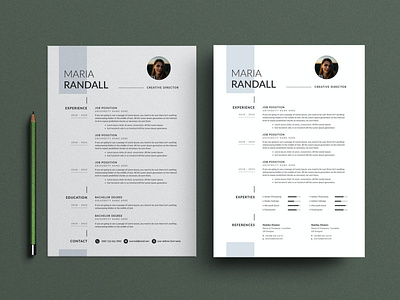 Minimal Resume, CV and LetterHead Templates v-9