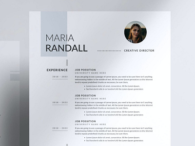 Minimal Resume, CV and LetterHead Templates v-9