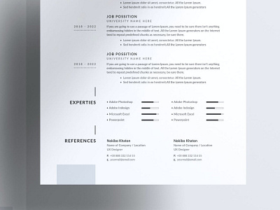 Minimal Resume, CV and LetterHead Templates v-9