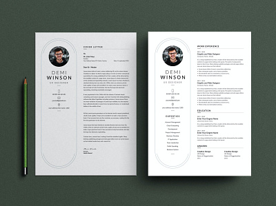 Minimal Resume, CV and LetterHead Templates clean cover cover letter curriculum vitae cv design cv template design doc document graphic design illustration job job cv minimalist portfolio professional cv resume resume design resume template work