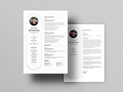 Minimal Resume, CV and LetterHead Templates clean cover cover letter curriculum vitae cv design cv template design doc document graphic design illustration job job cv minimalist portfolio professional cv resume resume design resume template work