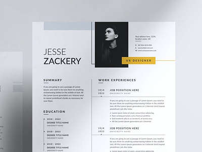 Minimal Resume, CV and LetterHead Templates clean cover letter curriculum vitae cv design cv template doc document graphic design illustration job job cv letterhead minimal clean minimal resume portfolio professional cv resume resume design templates work