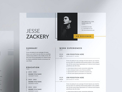 Minimal Resume, CV and LetterHead Templates