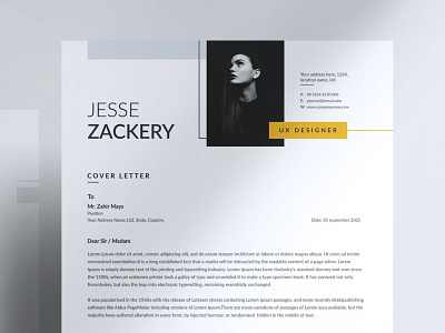 Minimal Resume, CV and LetterHead Templates