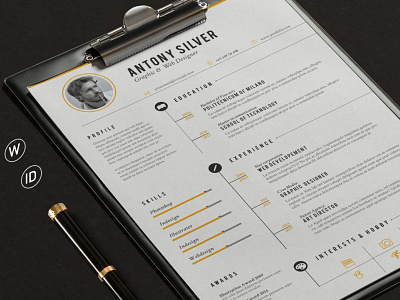 The Resume clean cover letter curriculum vitae cv design cv template doc document graphic design illustration job job cv letterhead minimal clean minimal resume portfolio professional cv resume resume design templates work