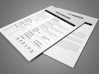 Resume clean cover letter curriculum vitae cv design cv template doc document graphic design illustration job job cv letterhead minimal clean minimal resume portfolio professional cv resume resume design resume template work