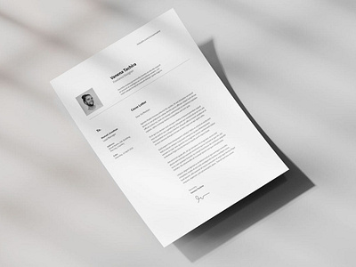 Minimal Resume clean cover letter curriculum vitae cv design cv template doc document graphic design illustration job job cv letterhead minimal clean minimal resume portfolio professional cv resume resume design resume template work