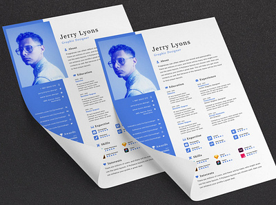 Resume CV v.07 Simple Minimalist clean cover letter curriculum vitae cv design cv template design doc document graphic design illustration job cv letter letterhead minimal minimal resume professional cv resume resume design resume template work