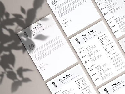 FREE Minimalist Resume clean cover letter curriculum vitae cv design cv template design doc document free resume graphic design illustration job job cv letter letterhead professional cv resume resume design resume template work