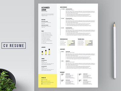 FREE CV Resume Template clean cover letter curriculum curriculum vitae cv design cv resume cv template design doc document graphic design illustration job job cv letterhead professional professional cv resume design resume template work