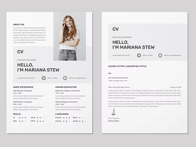 CV Resume & Letter Template