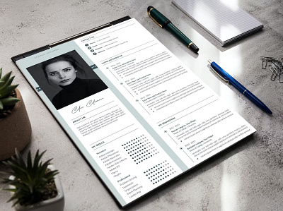 Resume Template clean clean cv cover letter curriculum cv design cv job cv template design editable elegant graphic design illustration indesign job original professional resume resume design resume template text editability