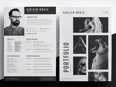 Creative Resume & CV Template clean cover cover letter curriculum cv design cv template design elegant hiring illustration job modern original professional resume resume design resume template simple tools vacancy