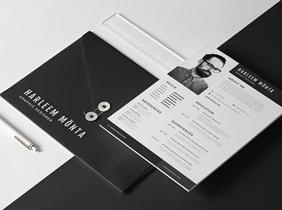 Creative Resume & CV Template clean cover cover letter curriculum cv design cv template design elegant hiring illustration job modern original professional resume resume design resume template simple tools vacancy