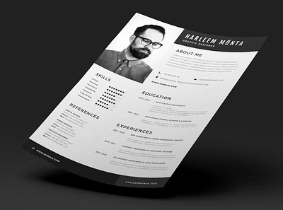 Creative Resume & CV Template clean cover cover letter curriculum cv design cv template design elegant hiring illustration job modern original professional resume resume design resume template simple tools vacancy