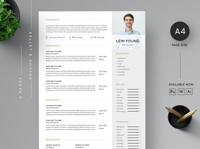 Resume Template clean cover letter creative cv cv design cv template design doc docx infographic job manager microsoft modern professional resume resume template student template word