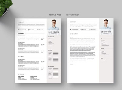 Resume Template clean cover letter creative cv cv template design doc docx infographic job manager microsoft modern professional resume resume template student template word