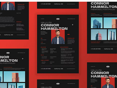 Modern Bold CV Resume Template