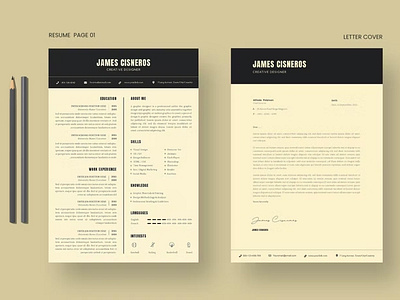 Basic CV Resume & Letter Template