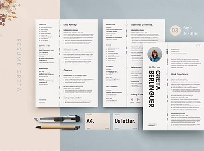 Resume a4 clean corporate cover letter curriculum cv design cv job cv template design illustration introduction job pages profesional cv professional resume resume design resume template simple vitae