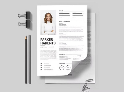 Flyer – CV Resume clean corporate cover cover letter curriculum cv design cv job cv template design graphic design illustration introduction job letter profesional cv resume resume design resume template simple vitae