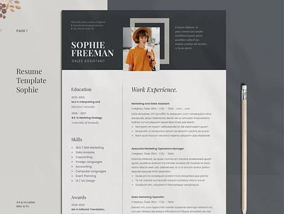 Resume Template a4 adobe indesign clean corporate cover cover letter curriculum cv design cv job cv template design illustration lebenslauf letter minimalist modern profesional cv resume resume design resume template