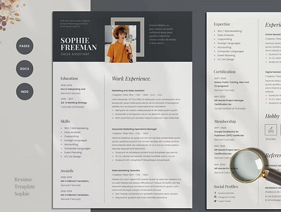 Resume Template a4 adobe indesign clean corporate cover cover letter curriculum cv design cv job cv template design illustration lebenslauf letter minimalist modern profesional cv resume resume design resume template